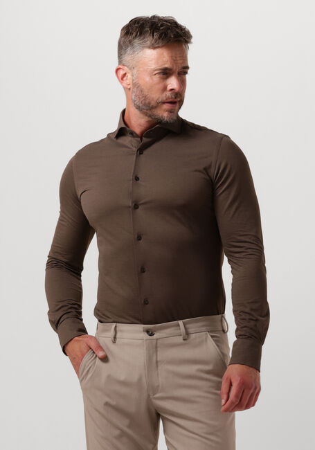 Bruine PROFUOMO Klassiek overhemd SHIRT X-CUTAWAY SC SF - large