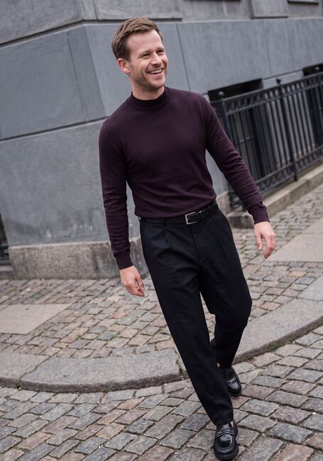 STEFANO LAURAN Pull TURTLE NECK MERINO Bordeaux - large