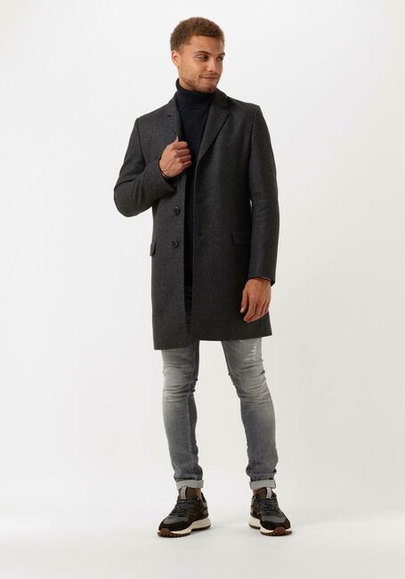 Donkerblauwe TOMMY HILFIGER Coltrui EXAGGERATED STRUCTURE ROLL NECK - large