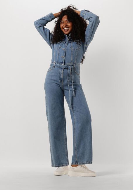 Blauwe SELECTED FEMME  SLFELLIN LS JUMPSUIT - large