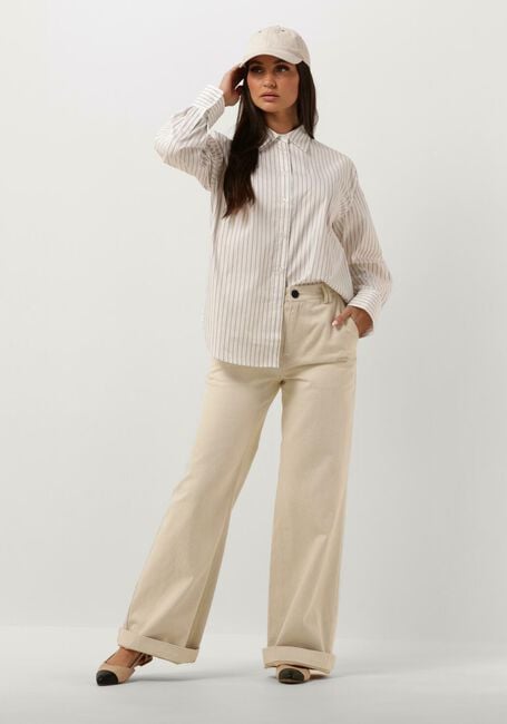 SECOND FEMALE SOALON CLASSIC SHIRT Blouses en beige - large