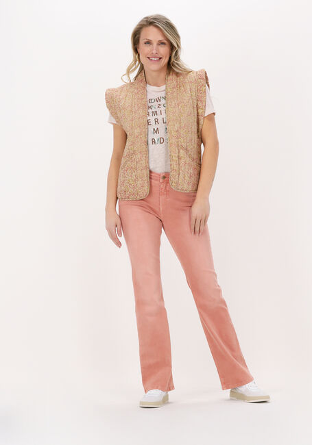 Oranje SUMMUM Flared broek FLARED PANT SLUBBY STRETCH TWI - large