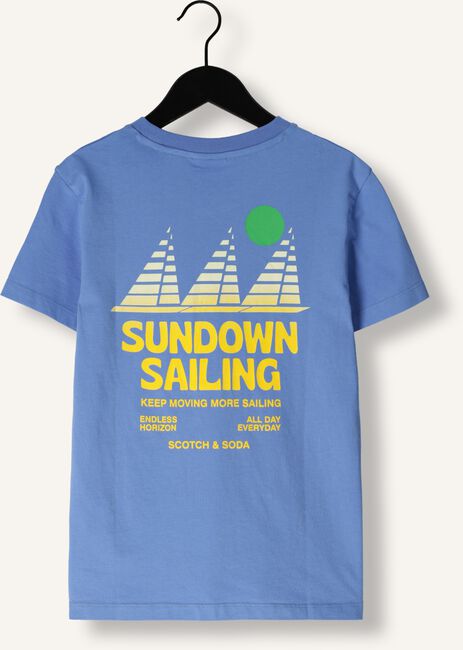 Blauwe SCOTCH & SODA T-shirt COTTON IN CONVERSION ARTWORK T-SHIRT Blauwe SCOTCH & SODA T-shirt COTTON IN CONVERSION ARTWORK T-SHIRT - large
