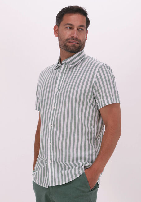 Groene SELECTED MEN Casual overhemd SLHSLIMNEW-LINEN SHIRT SS CLASSIC W - large