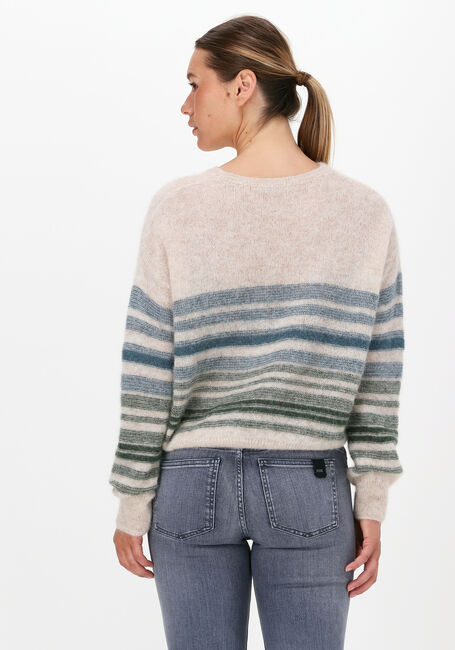 Ecru BY-BAR Trui LIZ STRIPE PULLOVER - large