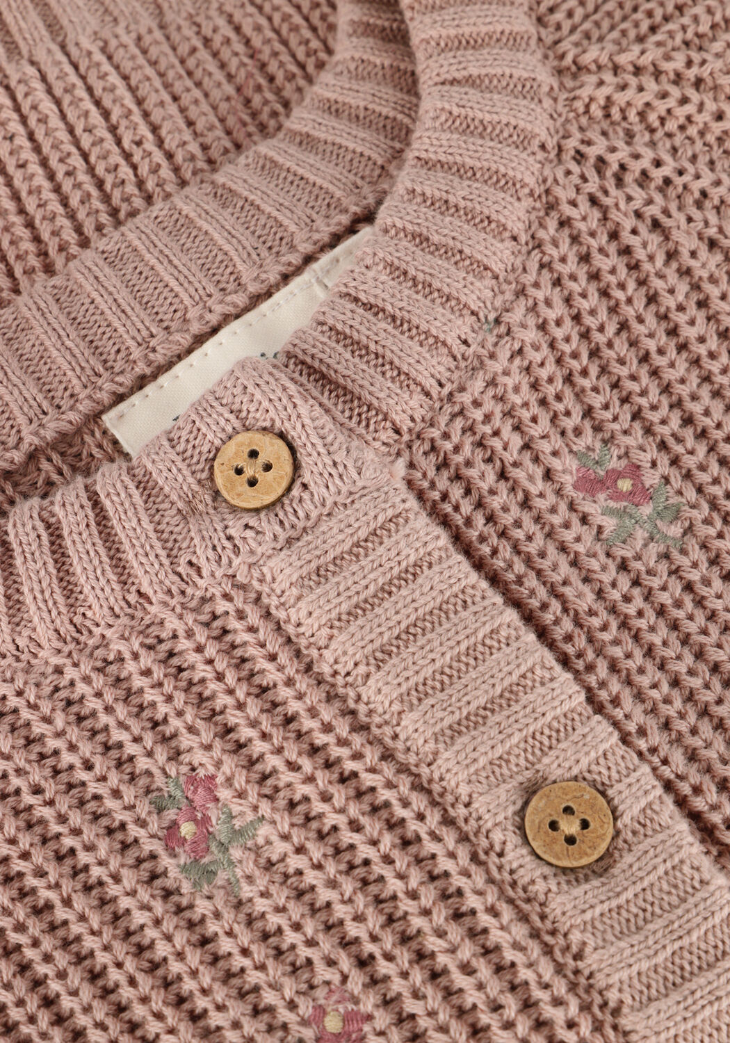 LIL' ATELIER Gilet NMFEMLEN EMB AO LS KNIT CARD LIL Rose clair - large