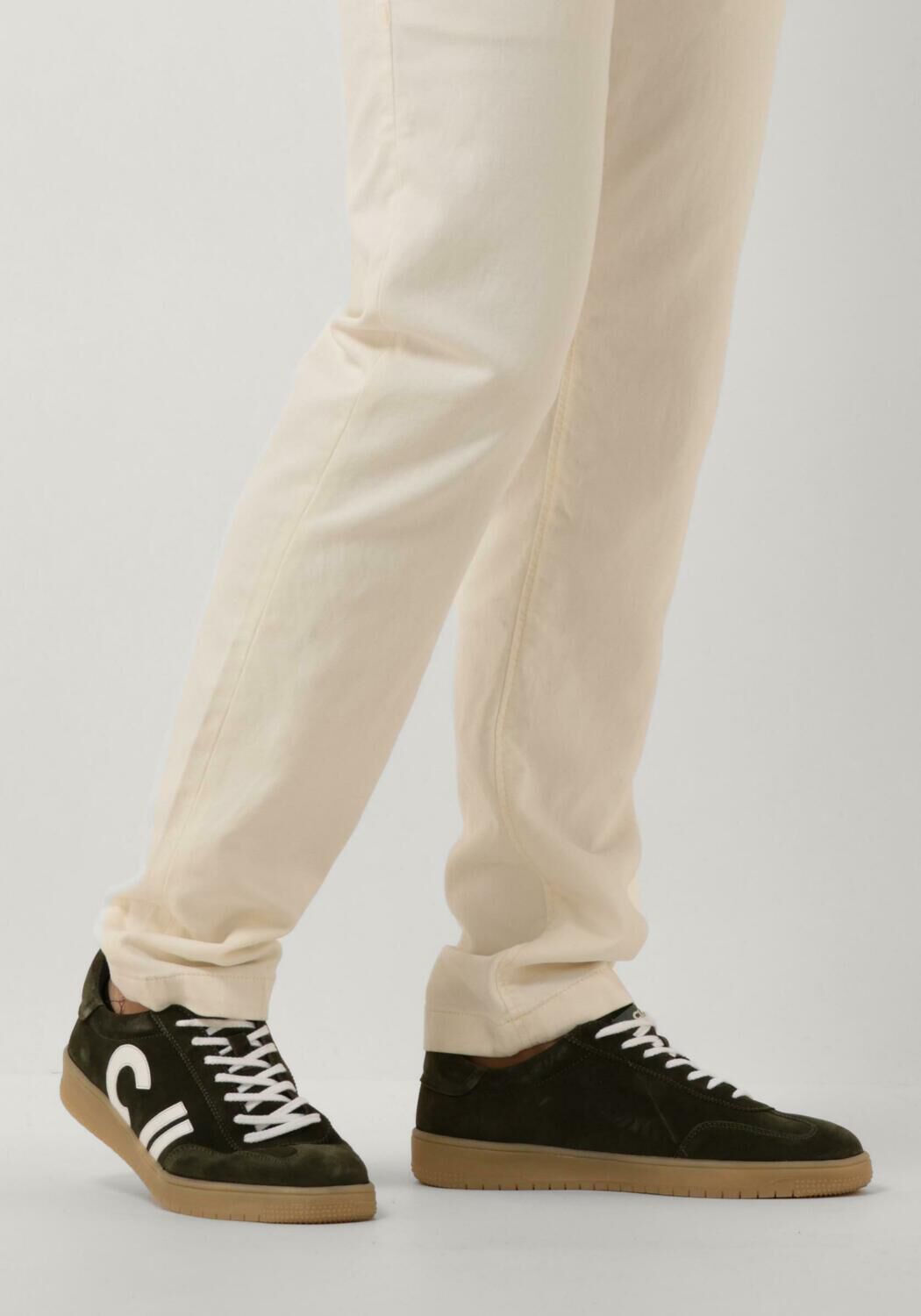 CLAY Baskets basses CL124H251 en vert - large