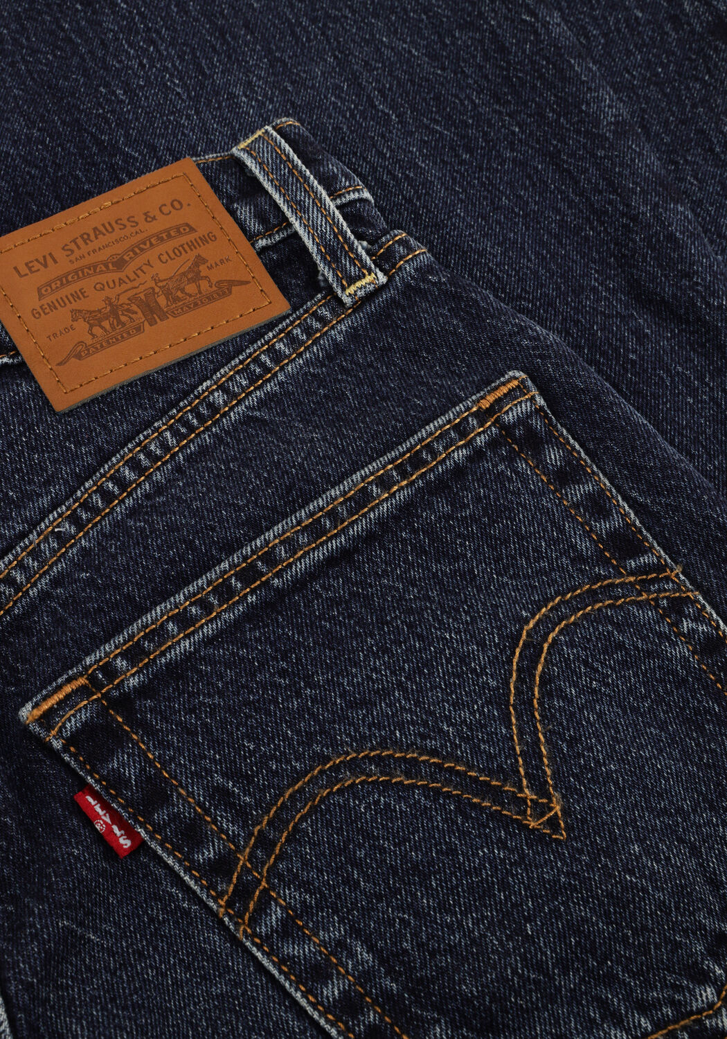 LEVI'S Straight leg jeans RIBCAGE FULL LENGHT APPLY NOW Bleu fonc&eacute; - large