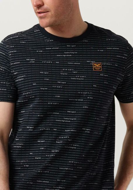 PME LEGEND T-shirt SHORT SLEEVE R-NECK SINGLE JERSEY MELANGE en bleu - large