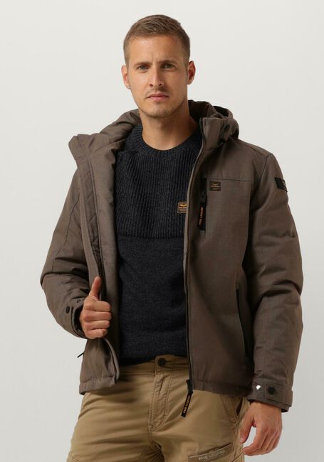 Bruine PME LEGEND  SEMI LONG JACKET STRATOR ICON 2.0 MELANGE TWILL - large