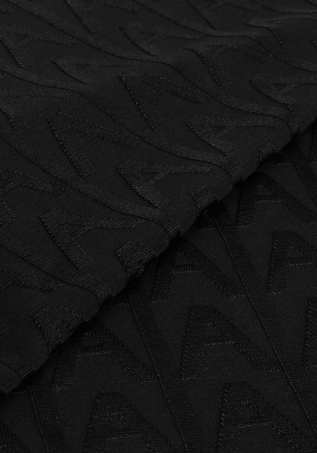 ALIX THE LABEL T-shirt LADIES KNITTED A JACQUARD T-SHIRT en noir - large