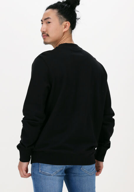 Zwarte CALVIN KLEIN Sweater BLOCKING INSTITUTIONAL CREW NECK - large