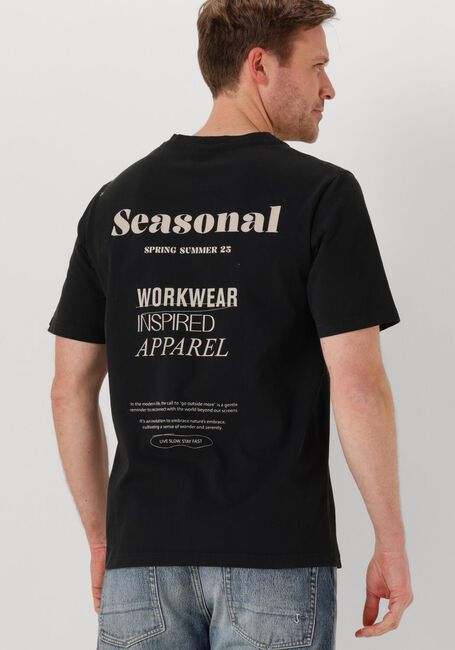 Zwarte ANERKJENDT T-shirt AKKIKKI SEASONAL TEE - large