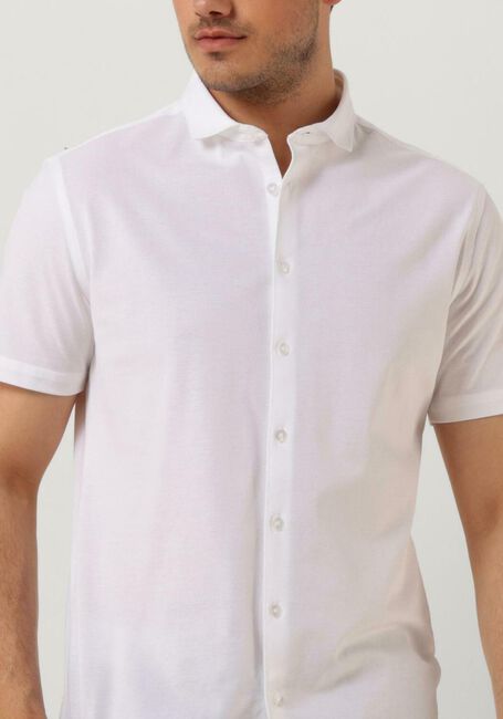 PUREWHITE Chemise d&eacute;contract&eacute; MELANGE SS BASIC SHIRT en blanc - large