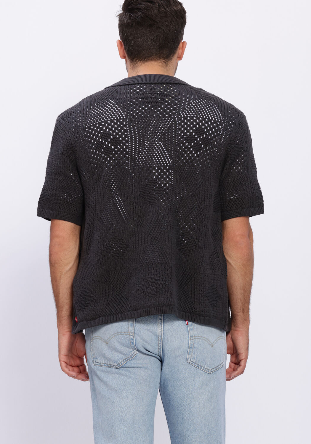 LEVI'S Chemise d&eacute;contract&eacute; SWEATER CAMP SHIRT en noir - large