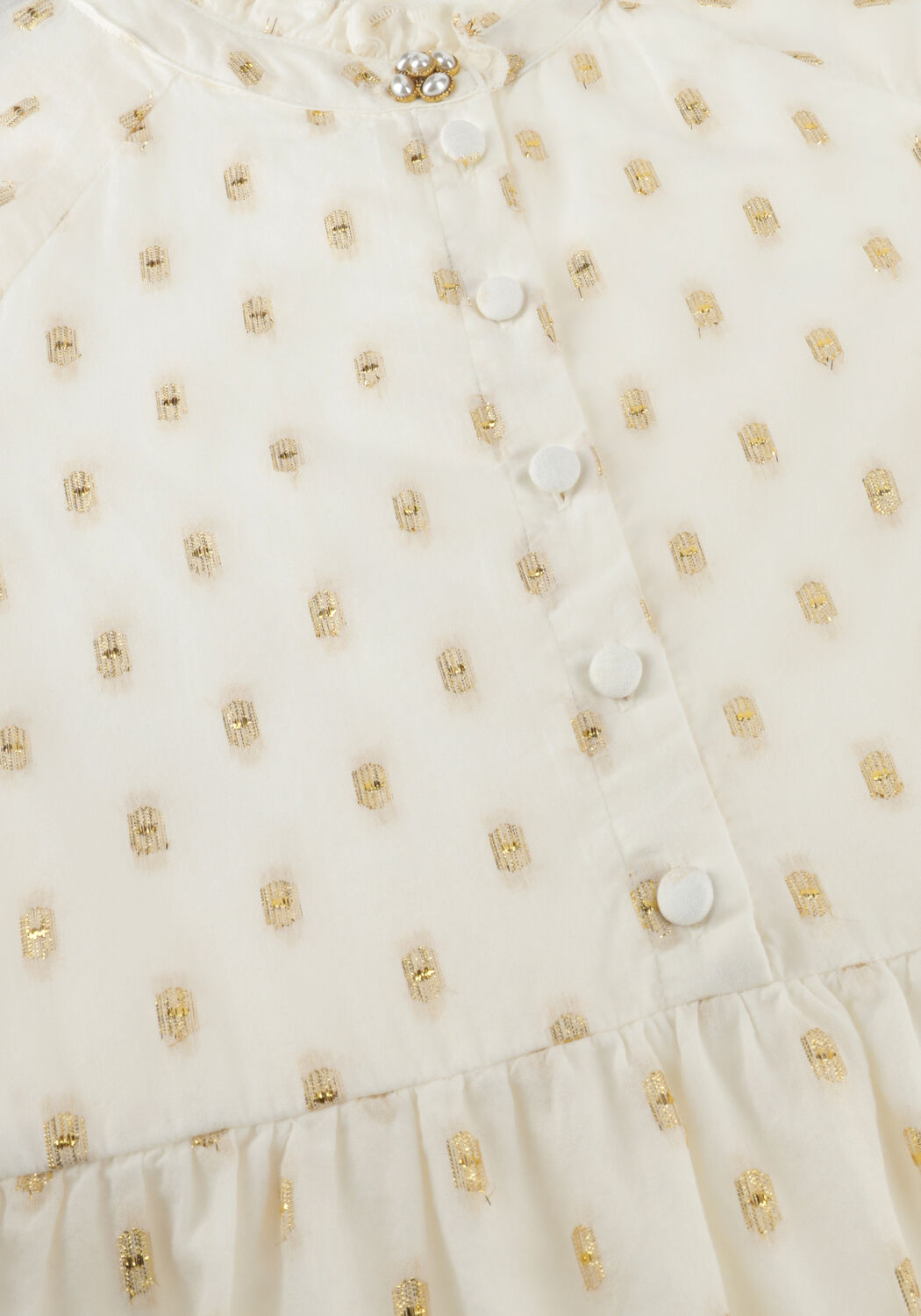 Witte VINGINO Mini jurk POLLIE - large