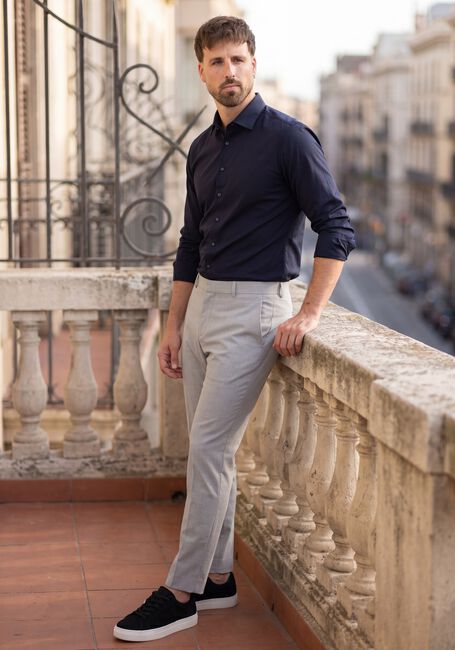 Grijze PLAIN Chino JOSHPL 826 STEEL GREY MELANGE - large