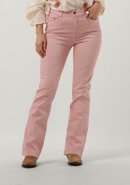 SUMMUM Flared jeans FLARED PANT STURDY STRETCH TWILL en rose - large