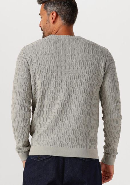 Lichtgrijze DSTREZZED Trui NOVEL CREWNECK - large
