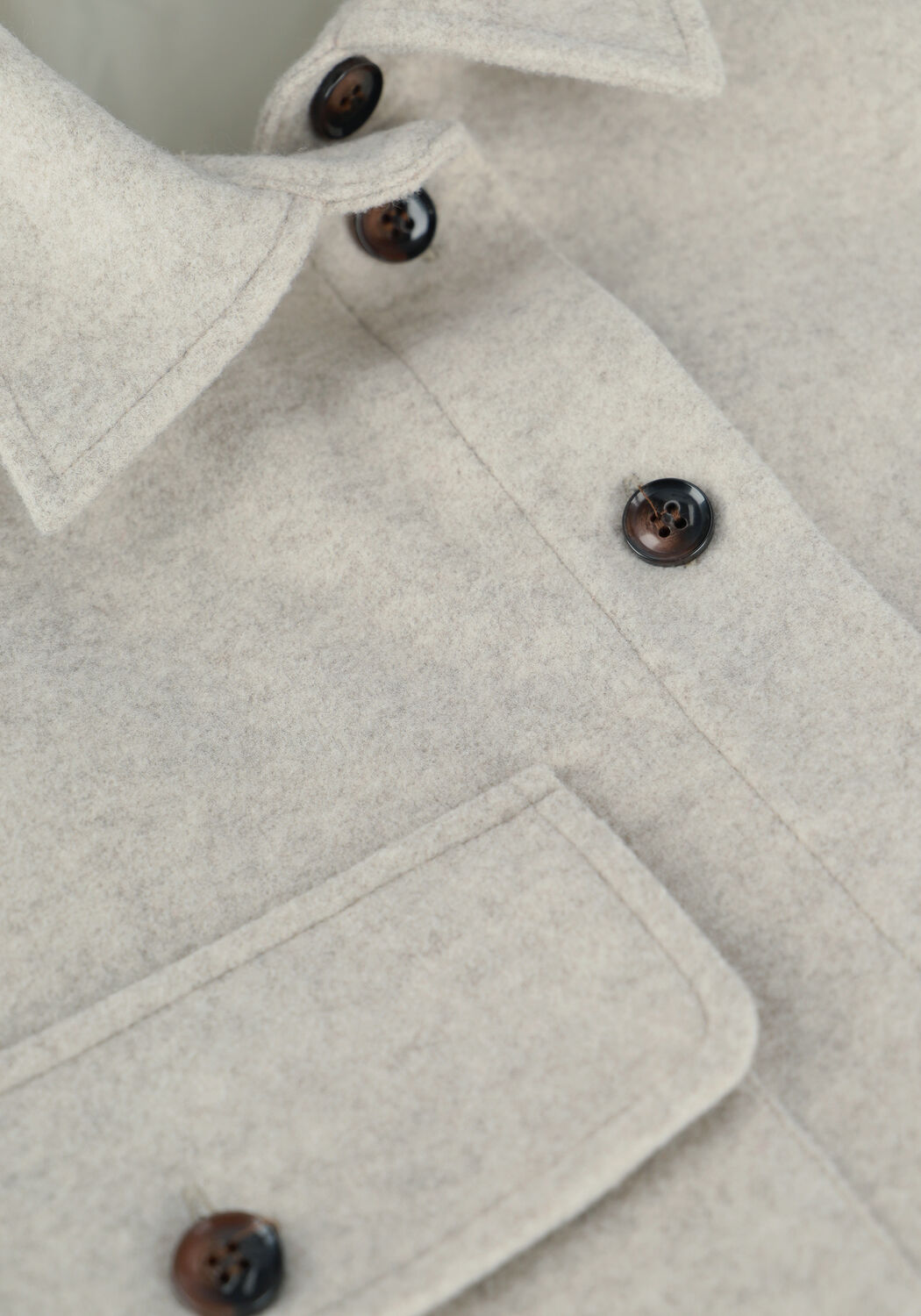 Taupe MOSCOW Mantel ZOEY - large