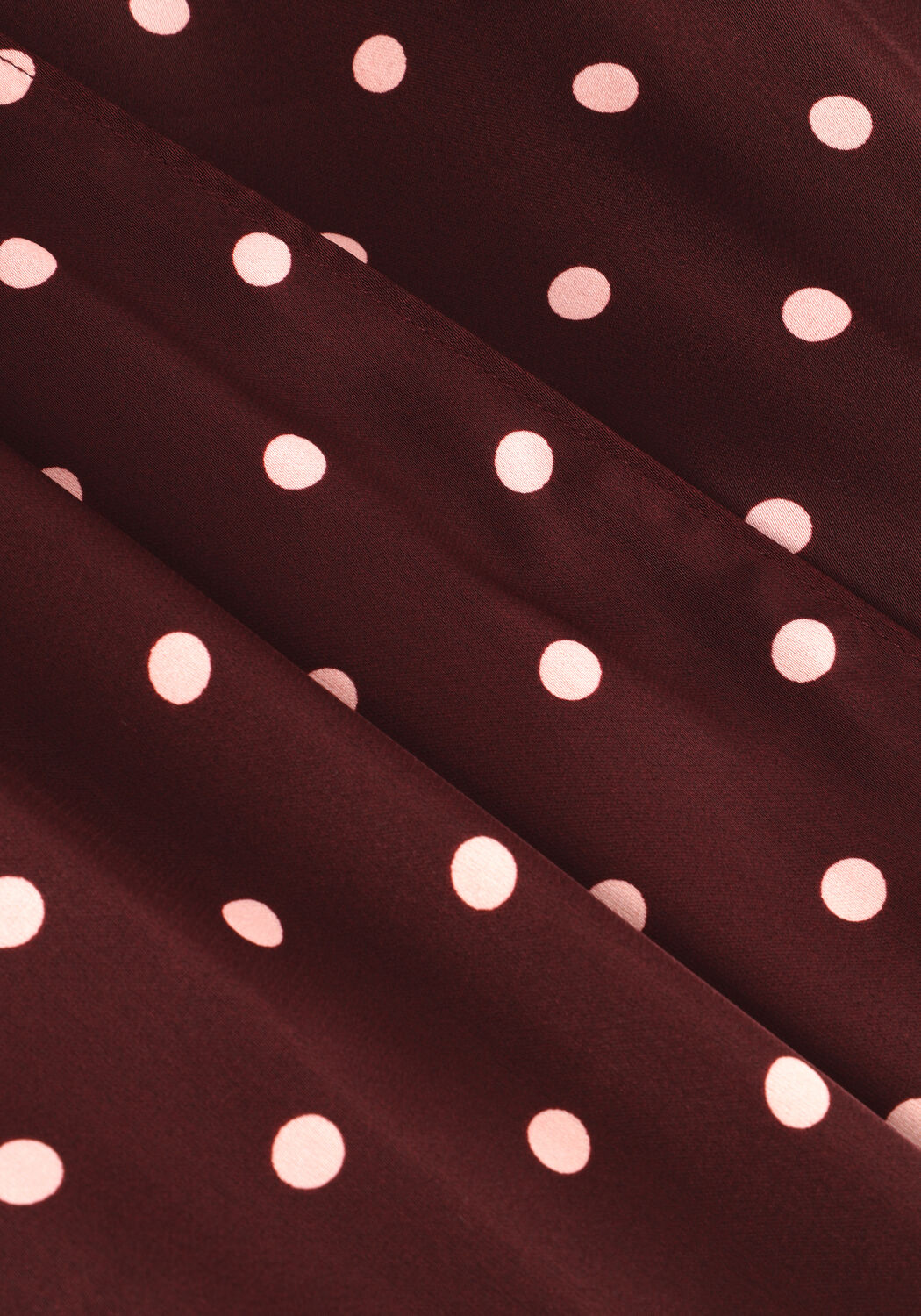 NEO NOIR Robe midi MALINGA DOT DRESS Bordeaux - large