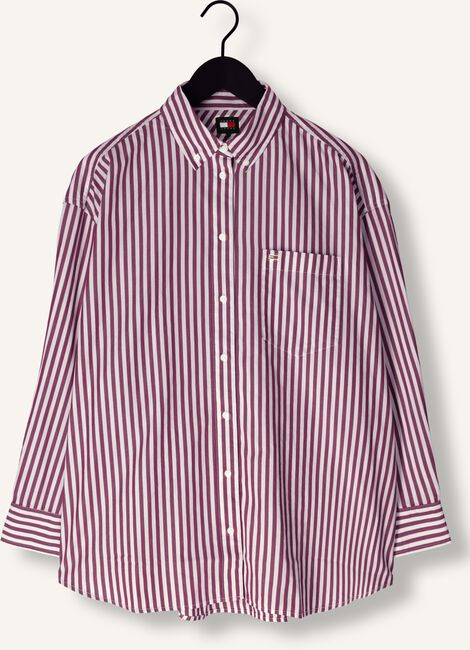 Rode TOMMY JEANS  TJW OVS PINSTRIPE SH Rode TOMMY JEANS  TJW OVS PINSTRIPE SH - large