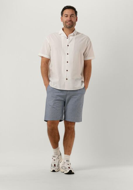 ANERKJENDT Chemise décontracté AKKARSTEN S/S SEERSUCKER SHIRT Blanc - large