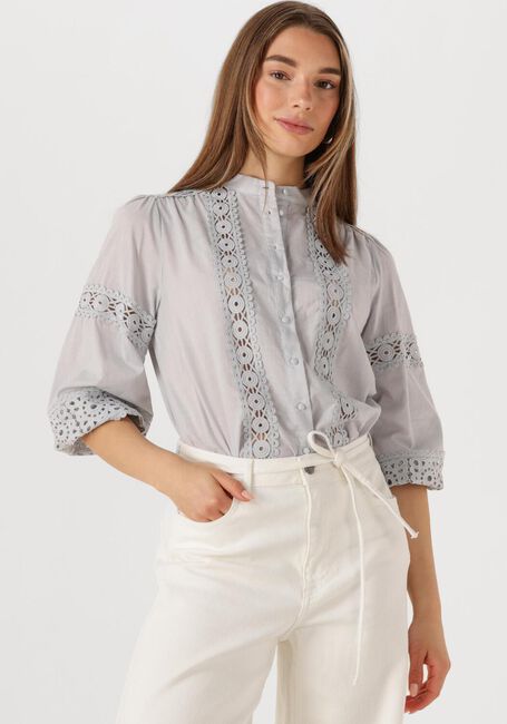 Grijze LOLLYS LAUNDRY  JUNELL SHIRT LS - large