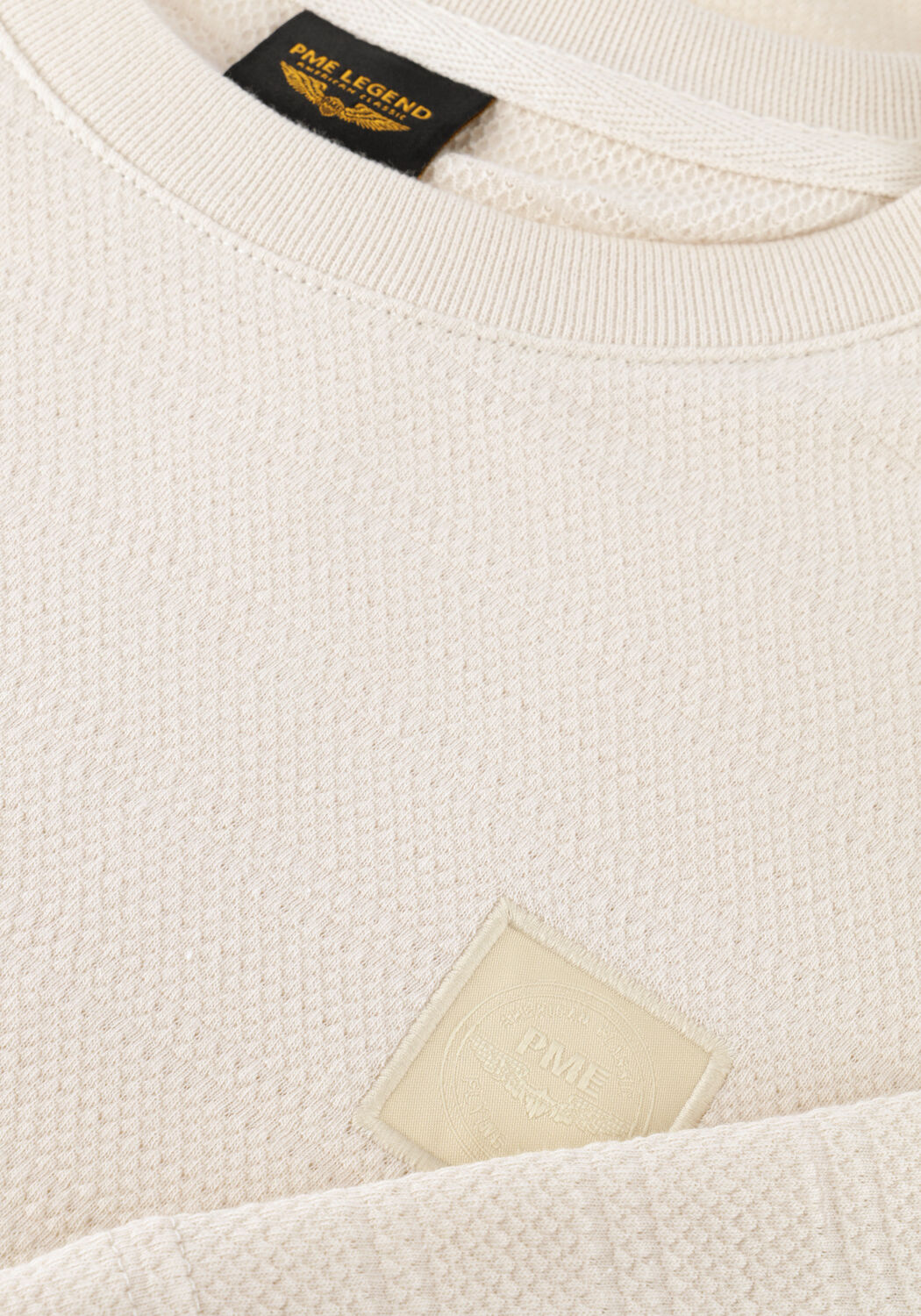 PME LEGEND T-shirt JACQUARD STRIPED &Eacute;cru - large