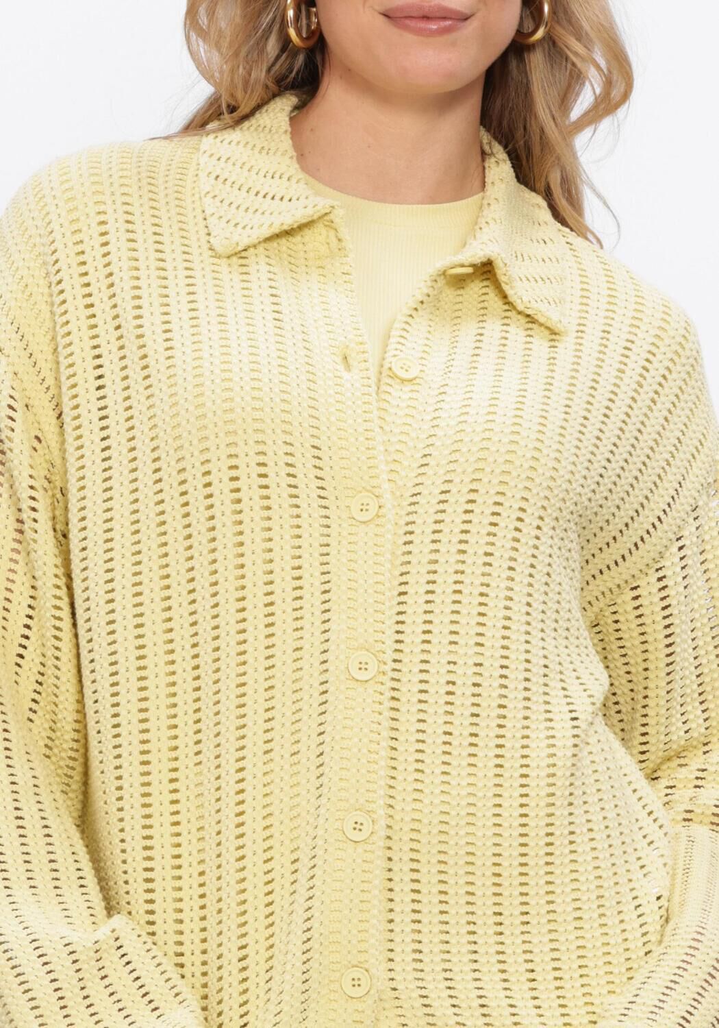 Gele EDITED  NEO POLO SHIRT - large