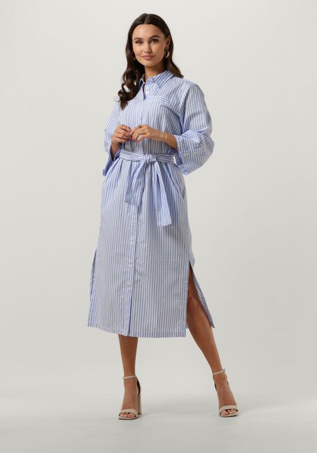 Lichtblauwe CHPTR-S Midi jurk NECESSITY DRESS - large