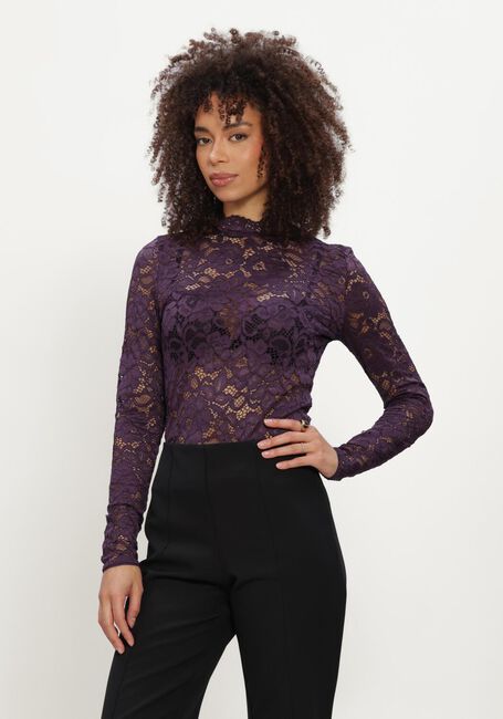 Y.A.S. YASLACEY LS LACE TOP Blouses en violet - large
