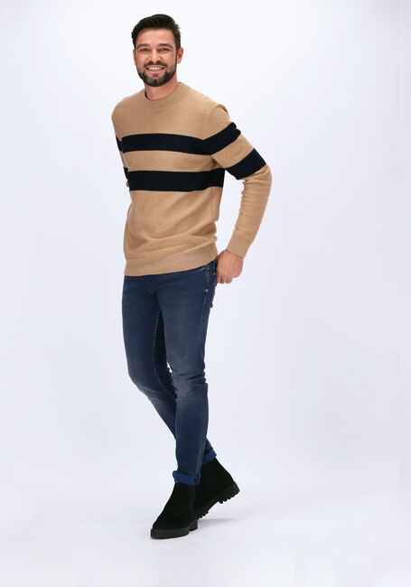 SCOTCH & SODA Pull STRUCTURE-KNITTED PULLOVER CON en beige - large