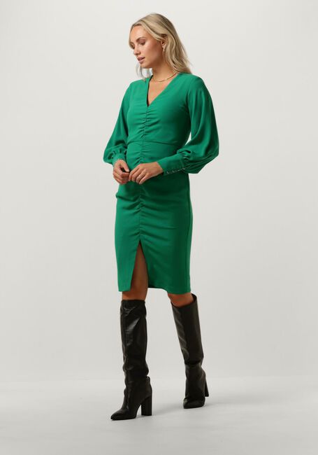 ACCESS Mini robe RUCHED DRESS WITH V NECKLINE en vert - large
