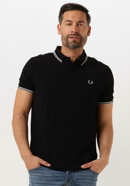 Zwarte FRED PERRY Polo THE TWIN TIPPED FRED PERRY SHIRT - large