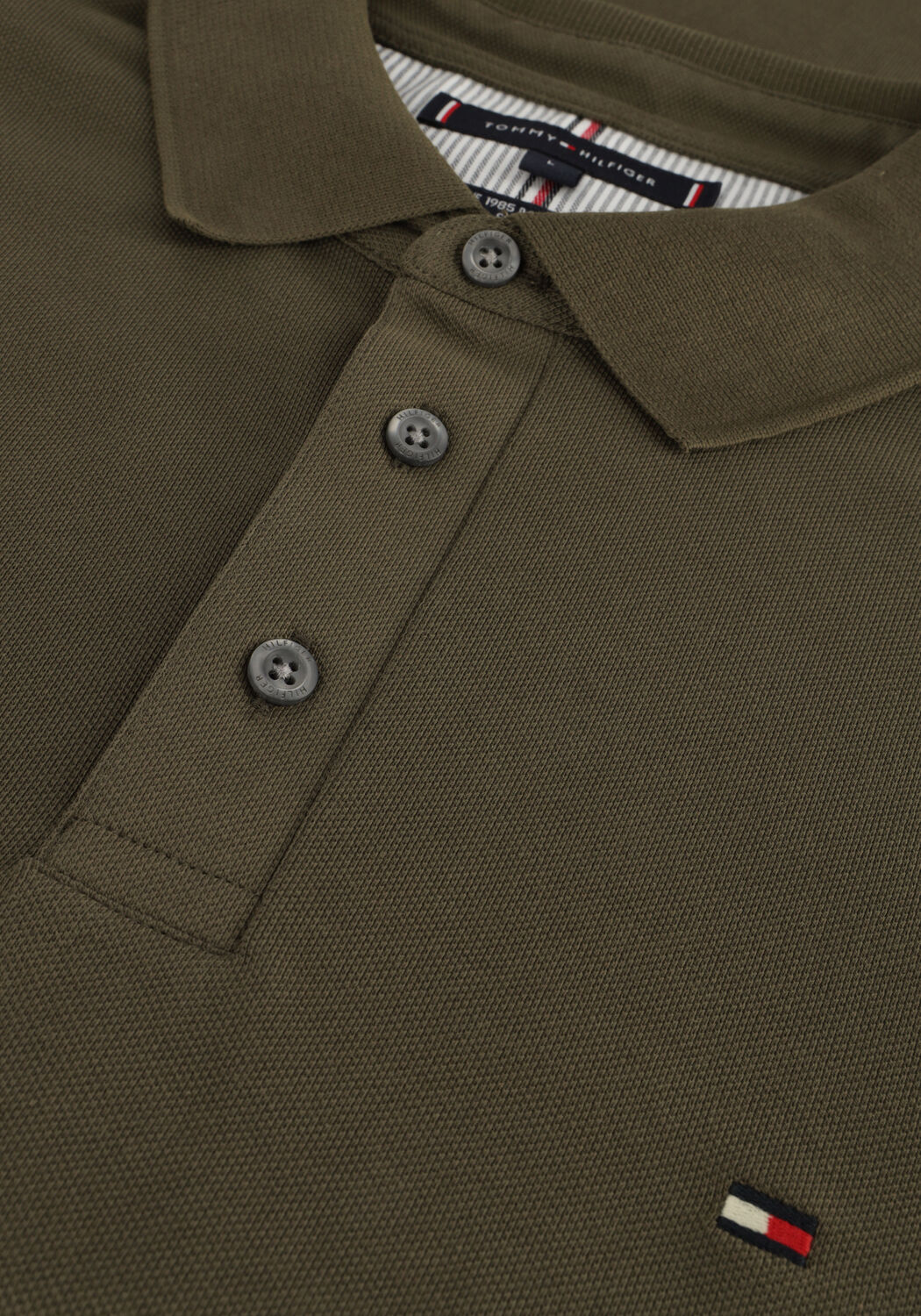 Donkergroene TOMMY HILFIGER Polo 1985 SLIM POLO - large