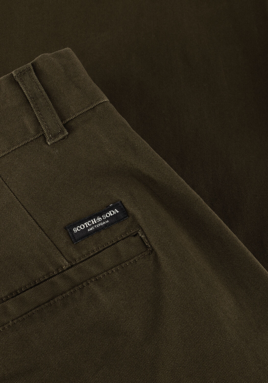 SCOTCH & SODA Chino STUART STRETCH COTTON CHINO en vert - large