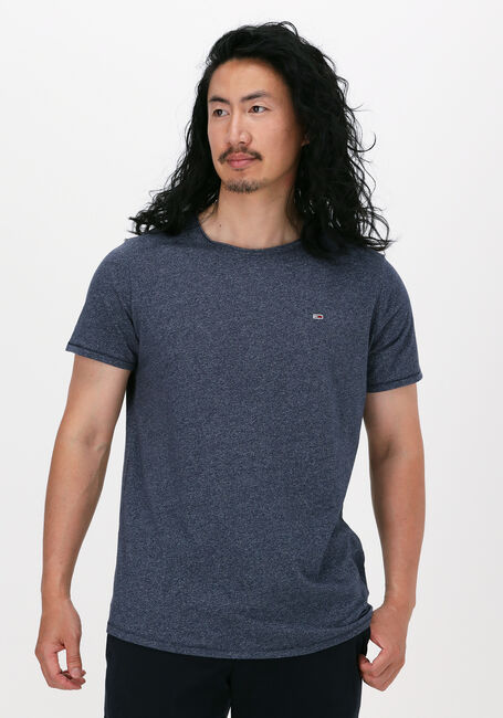TOMMY JEANS T-shirt TJM SLIM JASPE C NECK Bleu clair - large