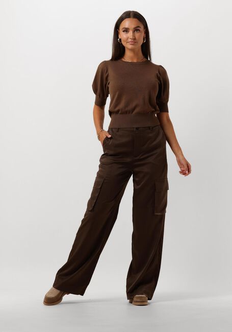 MINUS Pantalon cargo WENDY WIDE LEG PANT en marron - large