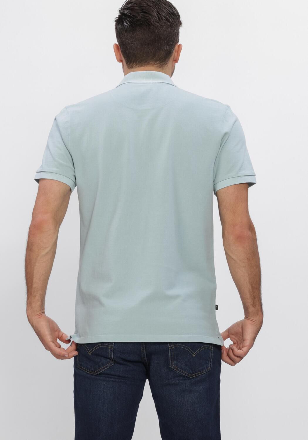 Blauwe BUTCHER OF BLUE Polo ARMY PIQUE POLO - large