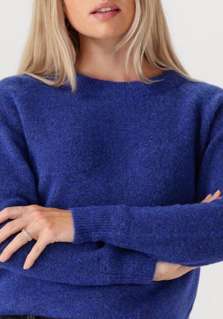 Blauwe SELECTED FEMME Trui SLFLULU LS KNIT O-NECK - large