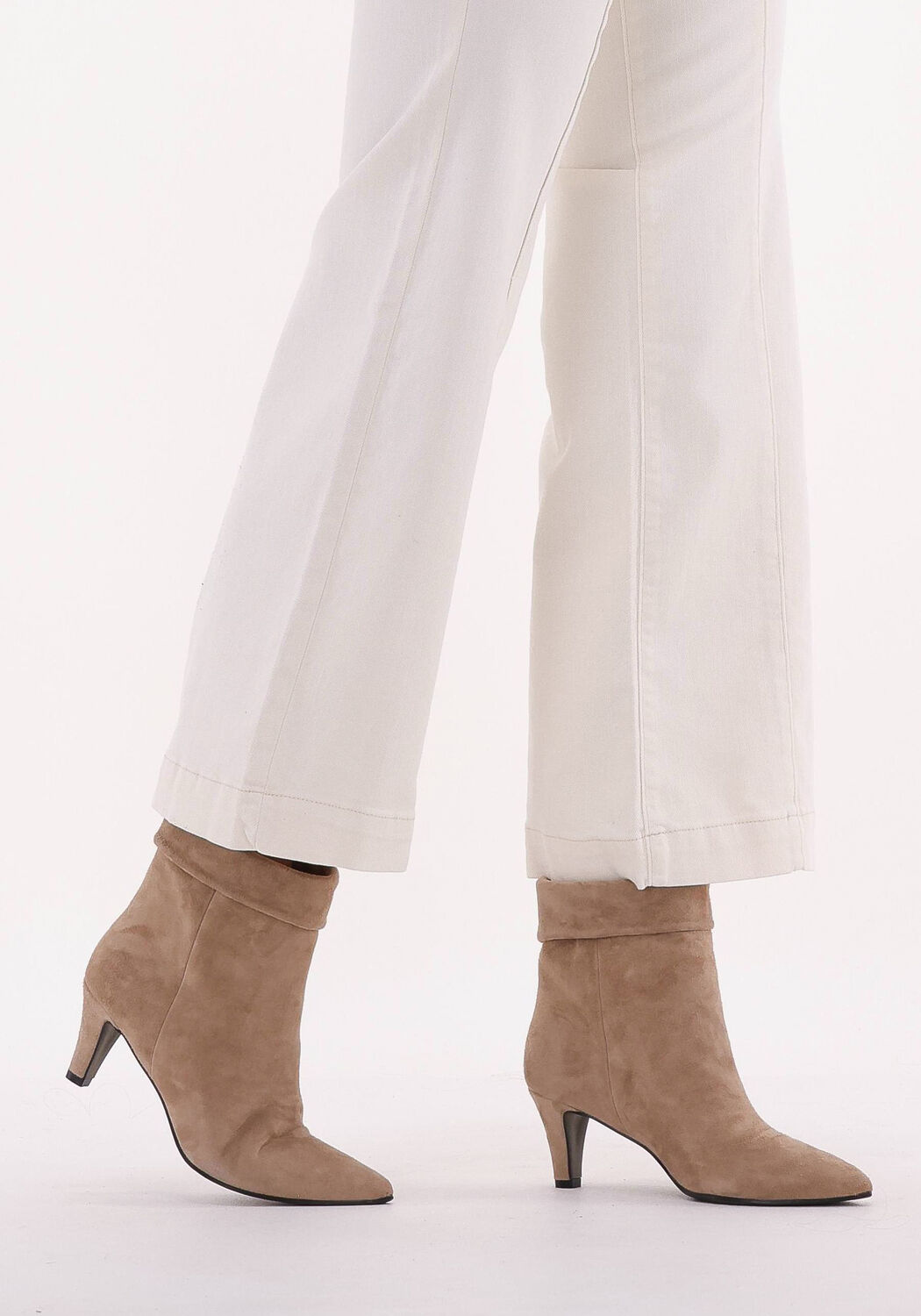 Beige NOTRE-V Enkellaarsjes 13166 - large