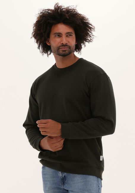 Donkergroene SELECTED MEN Trui SLHRELAXMORELL CREW NECK SWEAT W - large