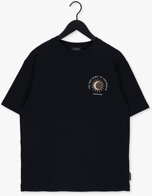 SCOTCH & SODA T-shirt 163976 - GRAPHIC LOGO RELAXED- en noir - large