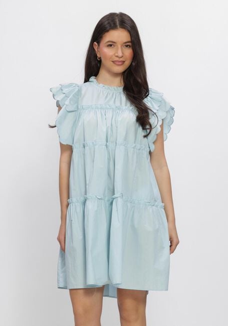 Blauwe OBJECT Mini jurk OBJHOPE S/L DRESS - large