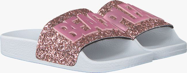 THE WHITE BRAND Tongs GLITTER PATCH en rose  - large