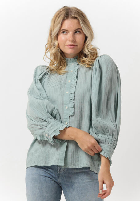 Lichtblauwe ANTIK BATIK  YVES BLOUSE - large