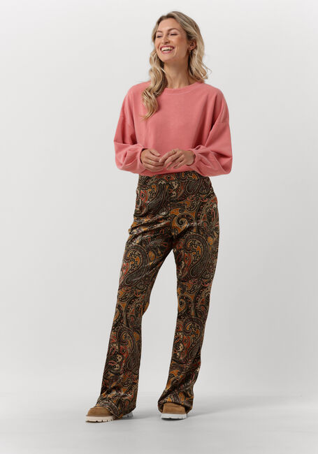 Multi SUMMUM Flared broek TROUSERS PAISLEY VELVET - large