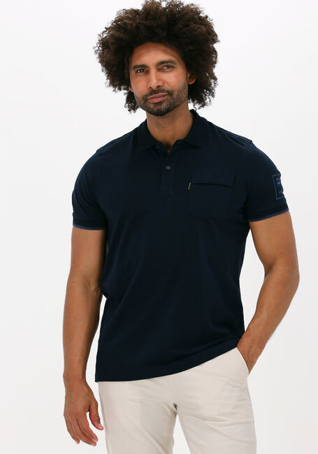 PME LEGEND Polo SHORT SLEEVE POLO STRETCH JERSEY Bleu foncé - large