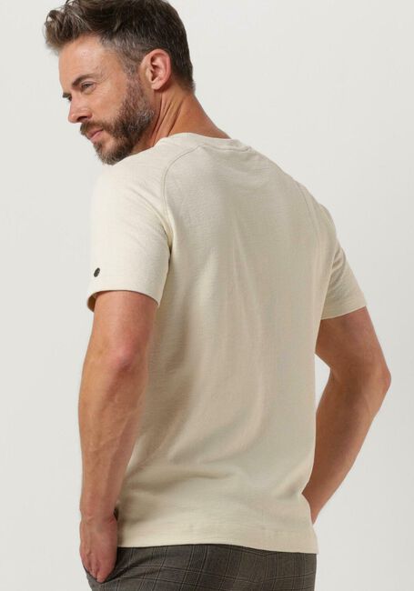 CAST IRON T-shirt R-NECK REGULAR FIT COTTON BOUCLE en beige - large